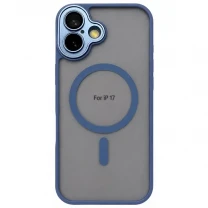 Чохол DM Lens Protection with MagSafe для Apple iPhone 17 Light Blue