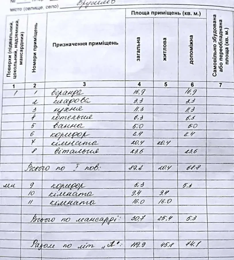 4-к будинок Брусилівський, Брусилів, Космонавтів 21