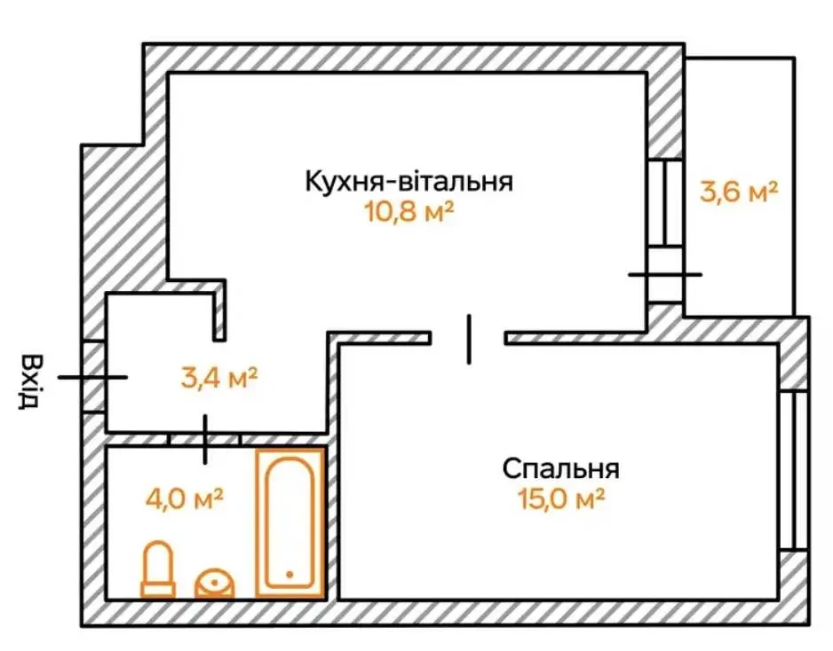 1-к квартира Київ, Солом`янський, Повітрофлотський 56 12