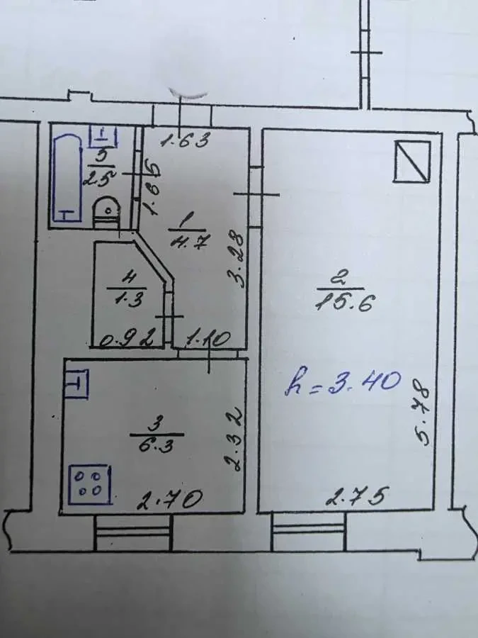 1-к квартира Львів, Галицький, Вітовського 11