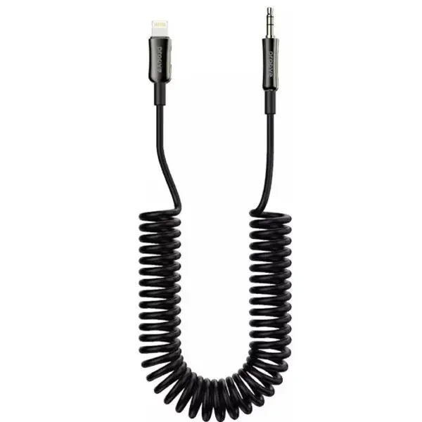AUX кабель Proove Steel Spring Lightning to 3.5mm 1m Black (ACSS00005101)