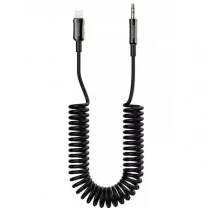 AUX кабель Proove Steel Spring Lightning to 3.5mm 1m Black (ACSS00005101)