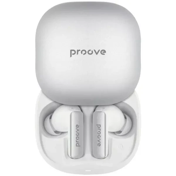 Bluetooth-гарнітура Proove NoLimit TWS with Hybrid ANC (APP) White/Silver (TWNL0001AP26)