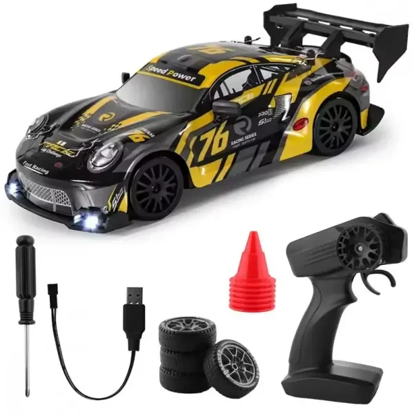 DM Іграшкова машинка для дрифту на радіокеруванні Porsche 911 GT3 R Black 2