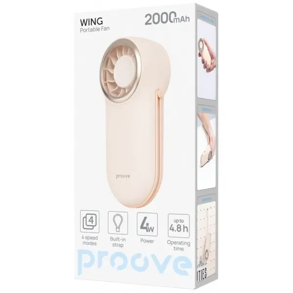 Вентилятор портативний Proove Wing Blue (PFWG04002008) 2
