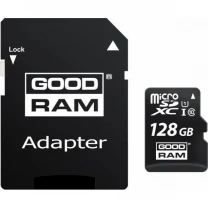 Карта пам'яті Goodram microSDХC 128GB UHS-I Сlass 10 + SD-adapter (M1AA-1280R12)