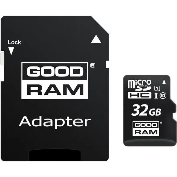 Карта пам'яті Goodram microSDХC 32GB UHS-I Сlass 10 + SD-adapter (M1AA-0320R12)