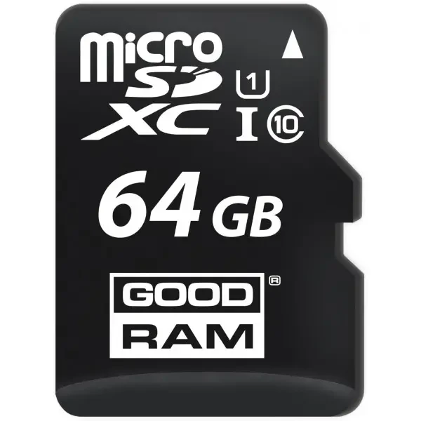 Карта пам'яті Goodram microSDХC 64GB UHS-I Сlass 10 + SD-adapter (M1AA-0640R12)