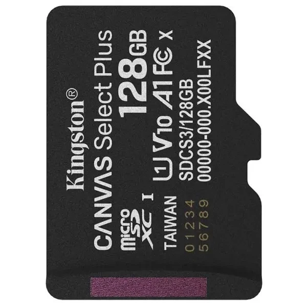 Карта пам'яті Kingston microSDXC 128GB Canvas Select Plus UHS-I R150MBs (SDCS3/128GBSP)
