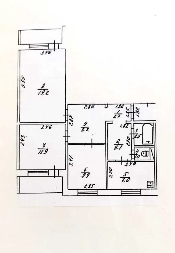 3-к квартира Броварський, Бровари, Чорних Запорожців 68 10