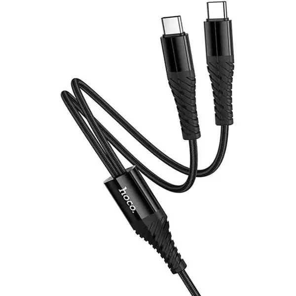 Кабель Hoco X123 2-in-1 Type-C to 2 Type-C 2.4A 1.2m Black 5
