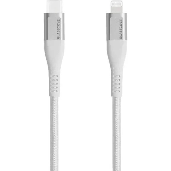 Glasscove USB кабель BRAID2 Type-C to Lightning 30W 1.2m White (GBCL13WH) 2