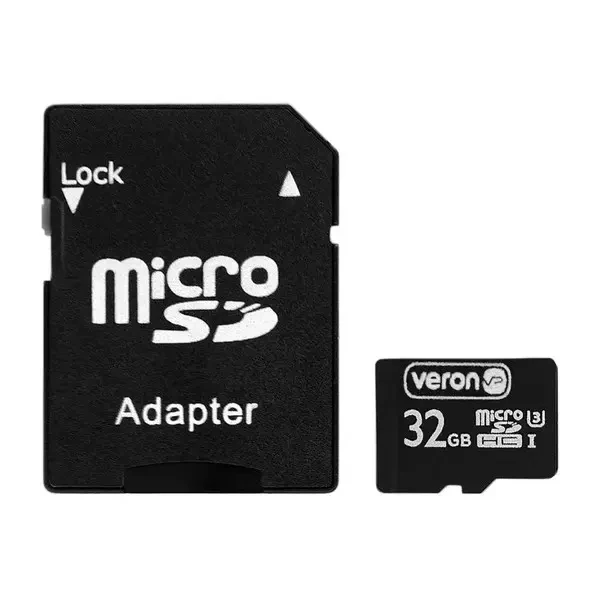 Карта пам'яті Veron microSDHC 32GB UHS-I + SD-адаптер 2