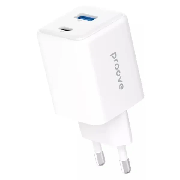 Мережевий зарядний пристрій Proove Pocket GaN Plus 45W (Type-C + USB) White (WCPG45110002) 4