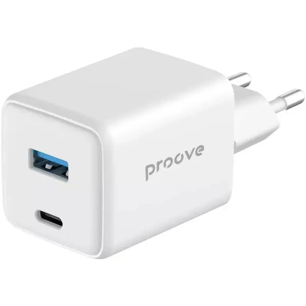 Мережевий зарядний пристрій Proove Pocket GaN Plus 45W (Type-C + USB) White (WCPG45110002) 3