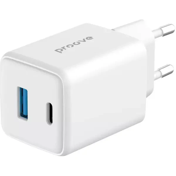 Мережевий зарядний пристрій Proove Pocket GaN Plus 45W (Type-C + USB) White (WCPG45110002) 2