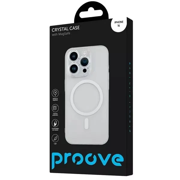 Чохол Proove Crystal Case with Magnetic Ring для iPhone 16 Прозорий (PCCCIP160001) 2