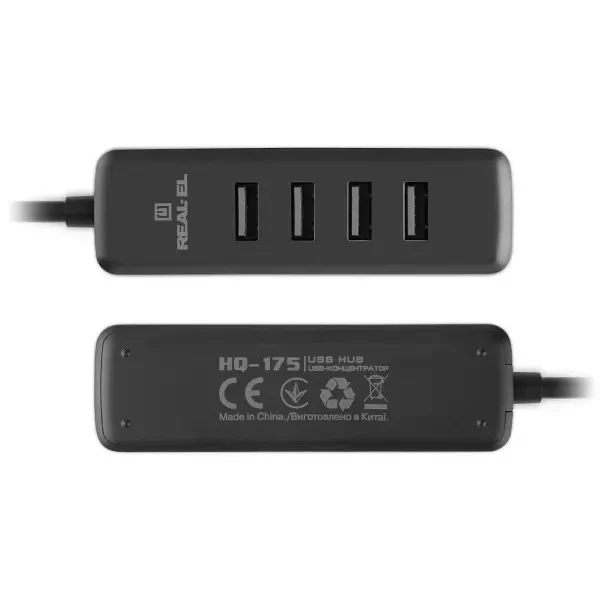 USB HUB REAL-EL HQ-175 4xUSB (EL123110008) 2