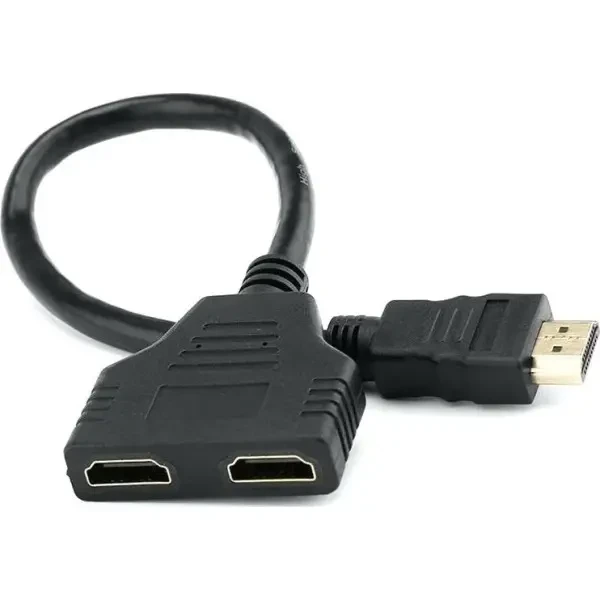 Кабель Atcom HDMI - 2xHDMI 0.1м Black (10901)