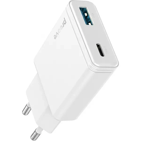 МЗП Proove Slender 45W (Type-C + USB) White (WCSL45110002)