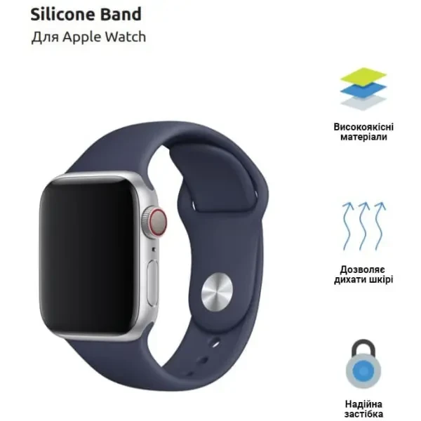 Ремінець ArmorStandart Sport Band для Apple Watch 42 (Series 10)/41/40/38 Denim Blue (ARM51940) 2