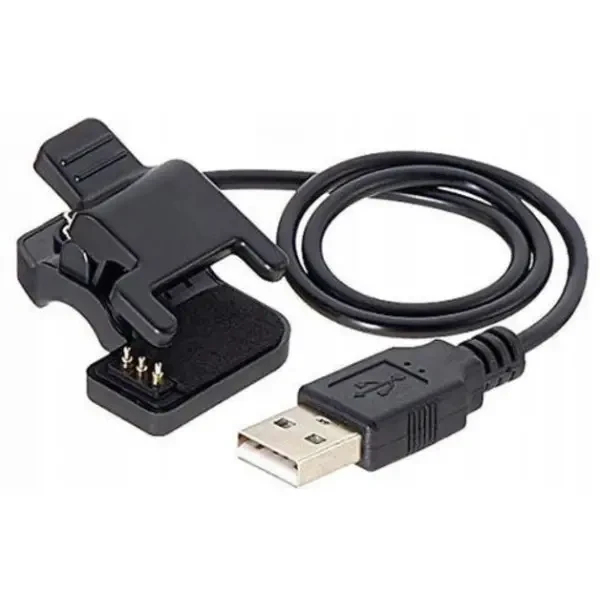 DM Зарядний кабель для смарт-годинників 3-pin Clip Black