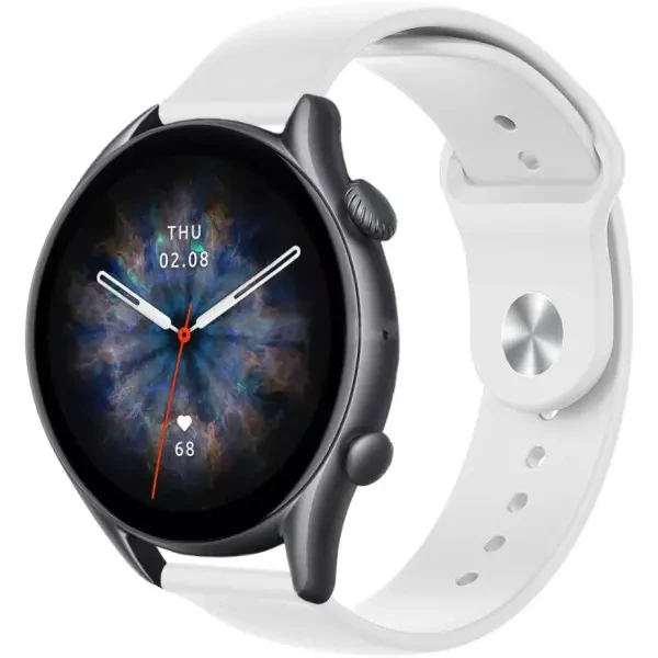 Ремінець ArmorStandart Silicone Watch Strap 22mm White (ARM80668)