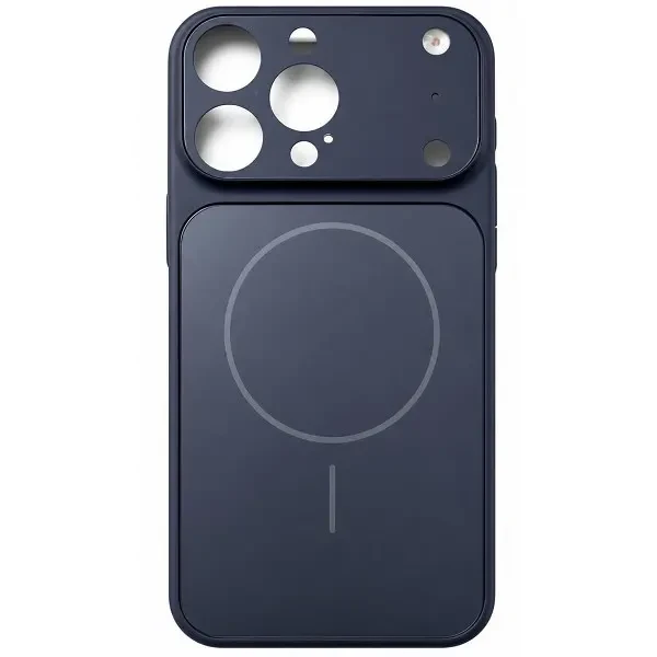 DM Чохол AG Glass Case With MagSafe для iPhone 15 Pro Max Blue