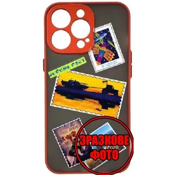 Чохол Bumper Print Ukraine Post для Xiaomi Redmi Note 11/Note 11s Red/Black