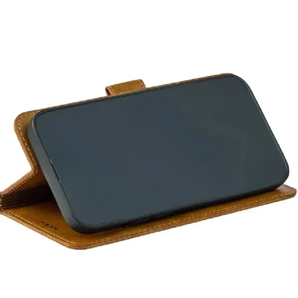 BoxFace  Чохол-книжка Crazy Horse Clasic для Xiaomi Redmi Note 15 Pro 4G Camel (Front) 3