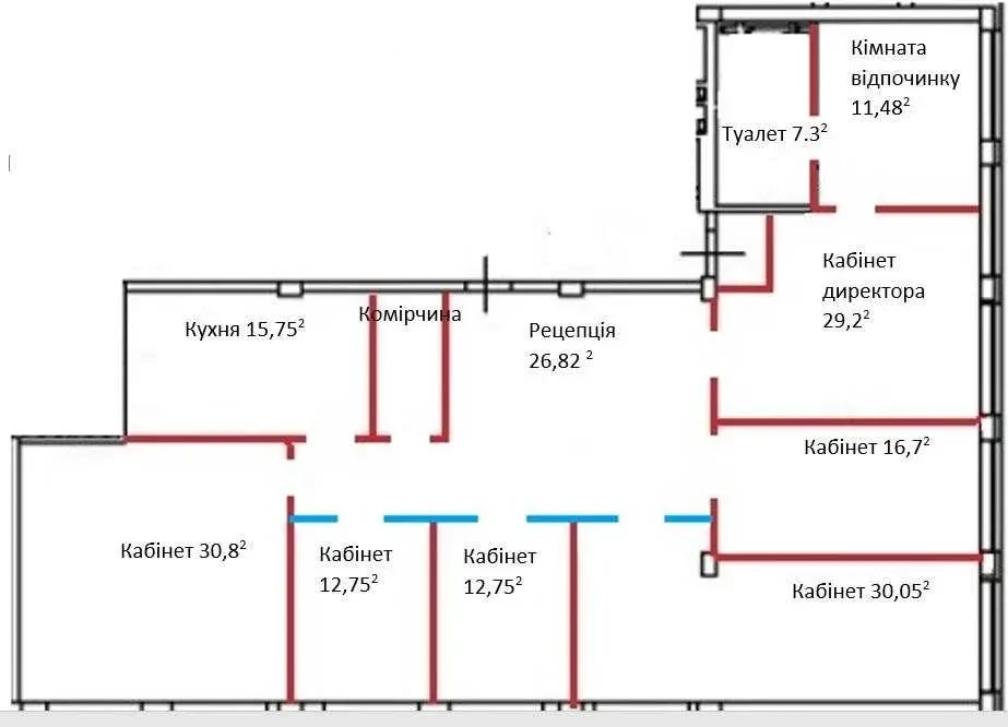 офісне приміщення Київ, Дніпровський, Уінстона Черчілля 1 11