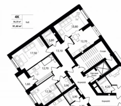 4-к квартира Бучанський, Петропавлівська Борщагівка, Соборная 121