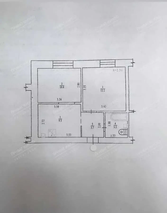 2-к квартира Полтава, Київський, Курчатова 1 7