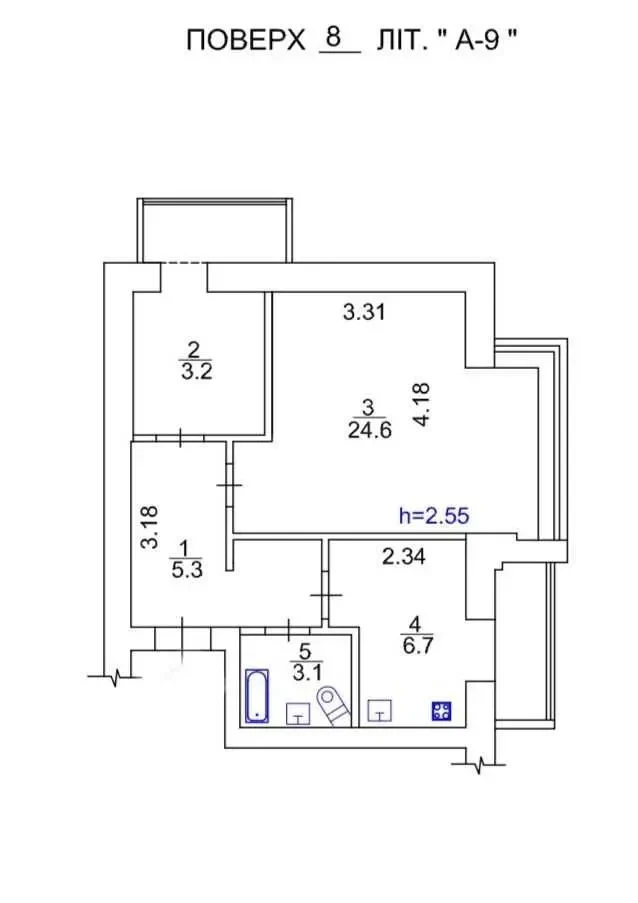 1-к квартира Київ, Дарницький, Вереснева 12а 21