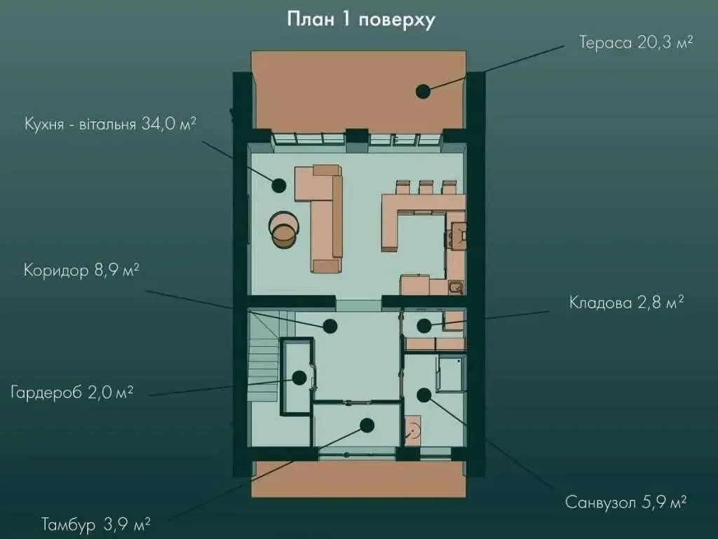 4-к таунхаус Луцьк, Зміїнець, Шкільна 4 20