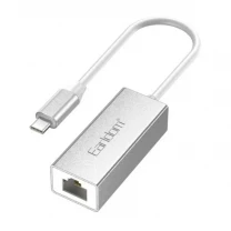 Мережевий адаптер Earldom ET-NW5C USB to RJ45 Silver