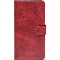 Чохол-книжка Crazy Horse Clasic для Xiaomi Redmi Note 15 Pro 5G Red Wine (Front)