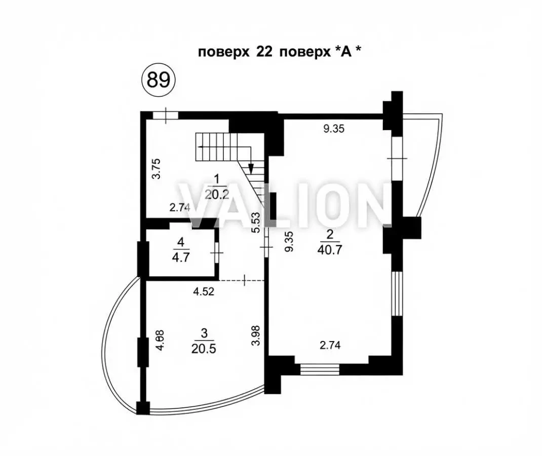4-к квартира Київ, Святошинський, Кольцова 14з 6