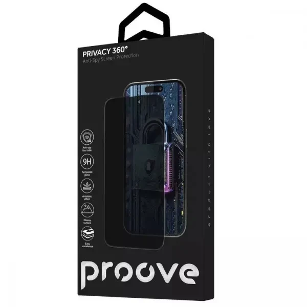 Захисне скло Proove Privacy 360 Installation Box для iPhone 17 Pro Black (PG360I17P001) 2