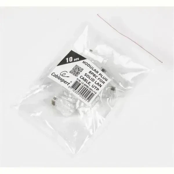 Конектор Cablexpert RJ-45 із позолоченими контактами 10шт (PLUG3UP6/10) 2