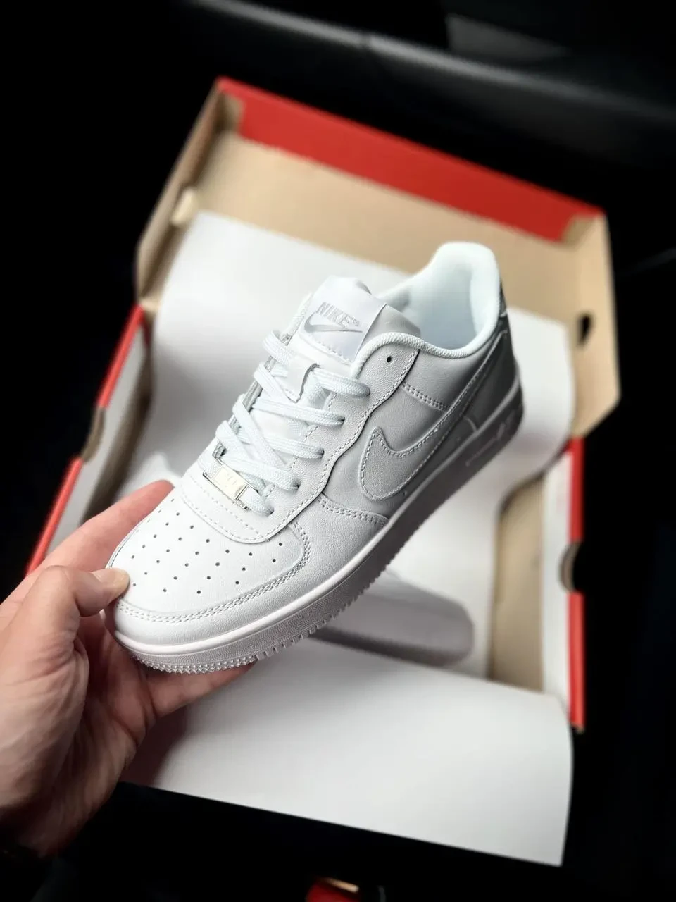 Кроссовки Nike Air Force 1 Low арт 21624 (белые, унисекс, найк) 4