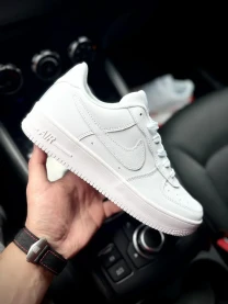 Кроссовки Nike Air Force 1 Low арт 21624 (белые, унисекс, найк)