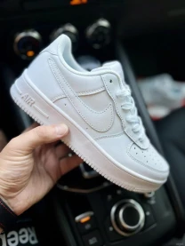 Кроссовки Nike Air Force 1 Low арт 21516 (белые, унисекс, найк)