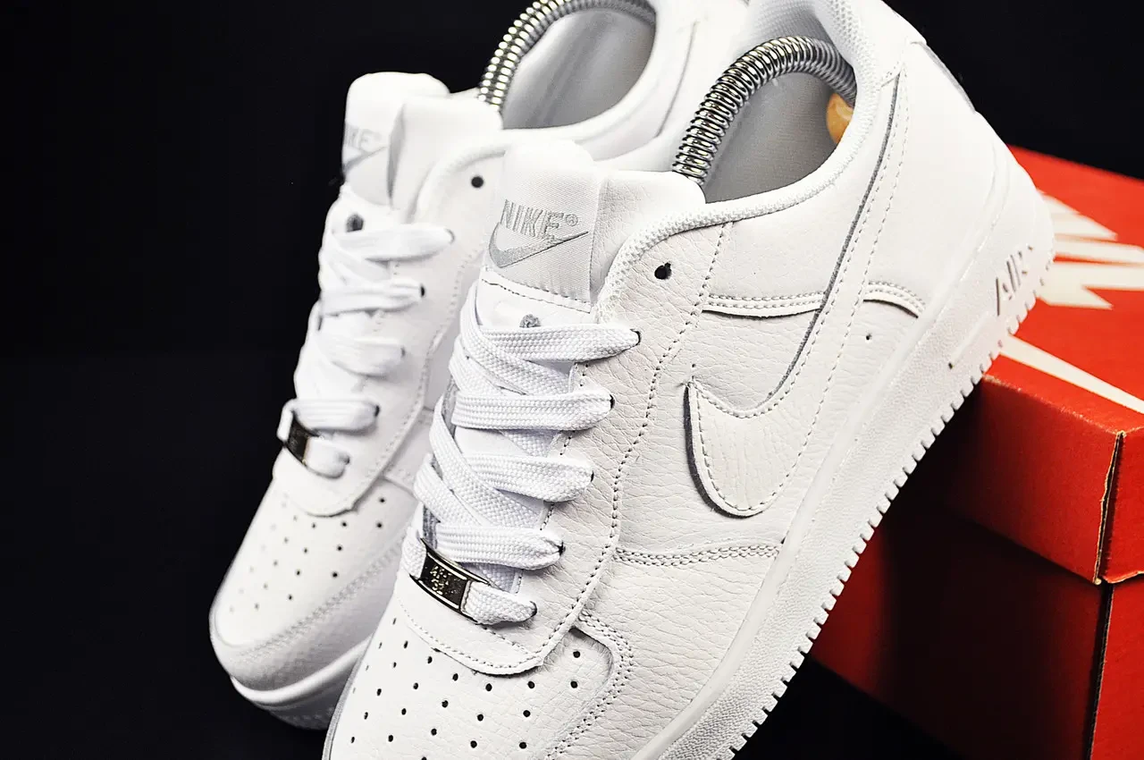 Кроссовки Nike Air Force 1 Low арт 21438 (белые, унисекс, найк) 4
