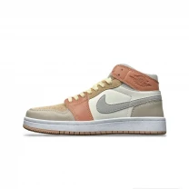 Кросівки Nike Air Jordan Retro 1 Beige & Silver & White Арт 152