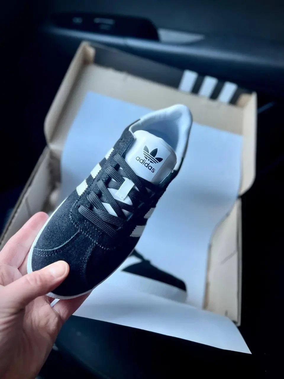 Adidas Gazelle Black White Арт 21688 (Адідас Газель, унісекс) 9