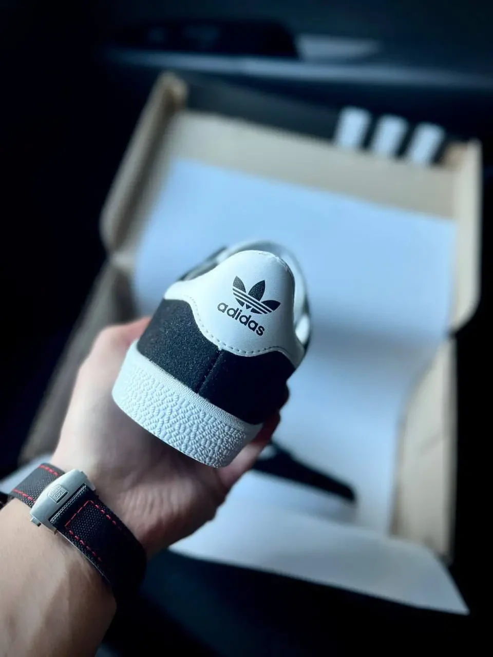 Adidas Gazelle Black White Арт 21688 (Адідас Газель, унісекс) 7