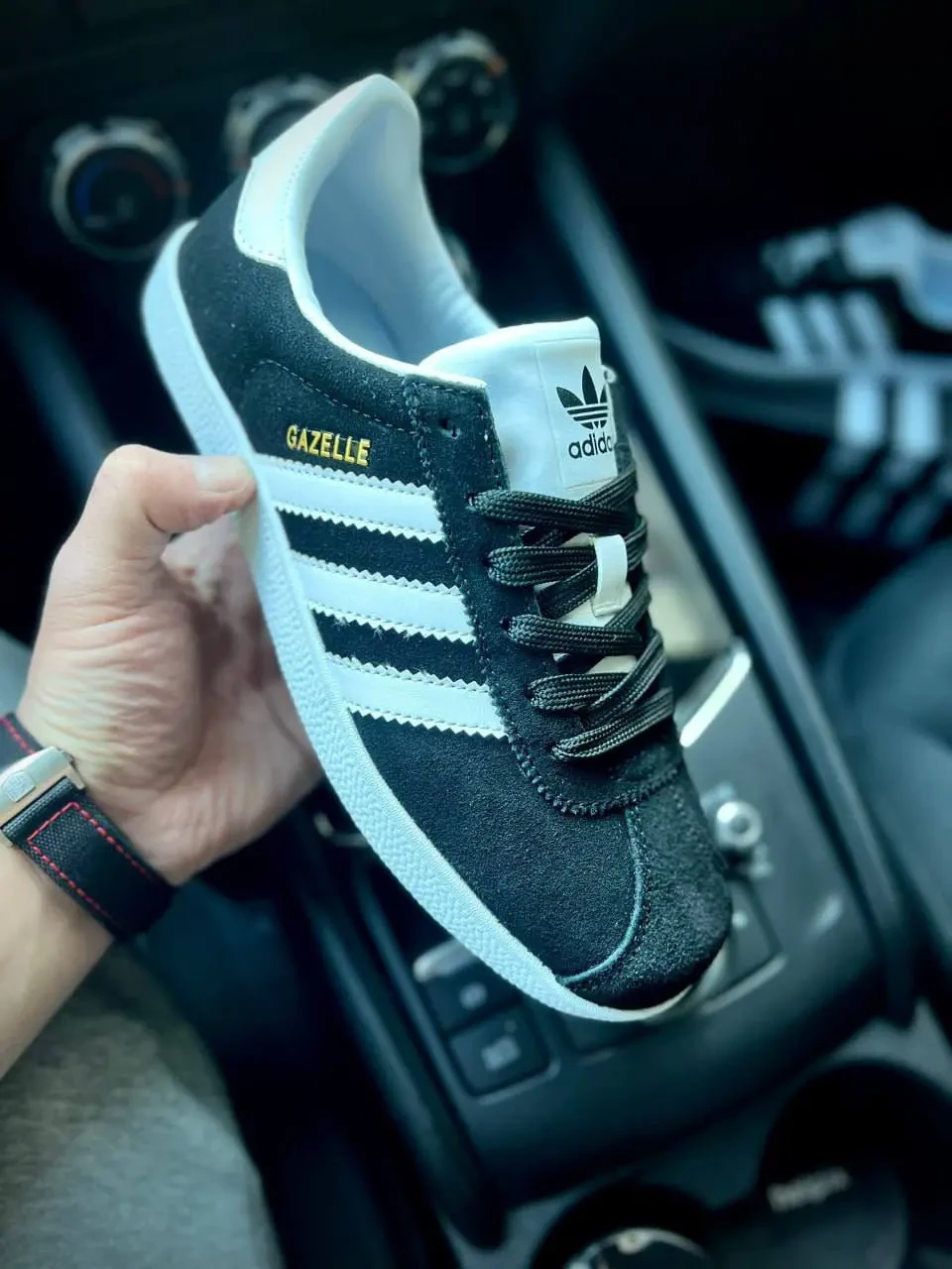 Adidas Gazelle Black White Арт 21688 (Адідас Газель, унісекс) 3