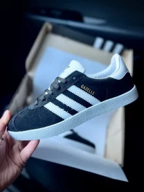 Adidas Gazelle Black White Арт 21688 (Адідас Газель, унісекс) 40