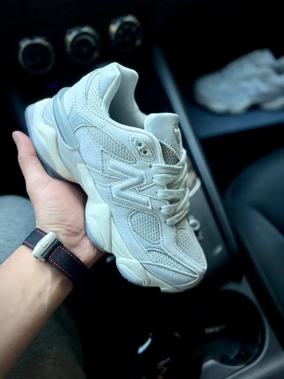 New Balance 9060 Light Gray Арт 21690 (изнандел, унисекс) 2